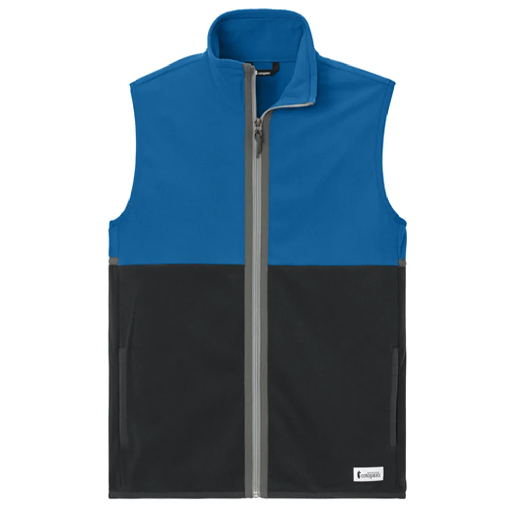 Cotopaxi Men's Atlantic/Black Amado Fleece Vest sold by Merchology