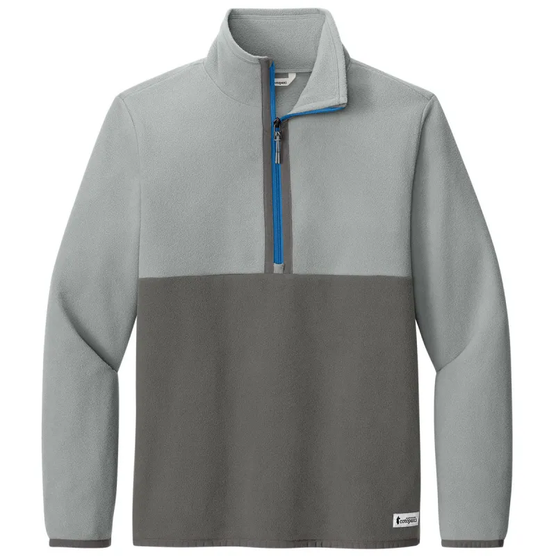 Cotopaxi Men's Smoke/Cinder Amado 1/2-Zip Fleece made by Merchology