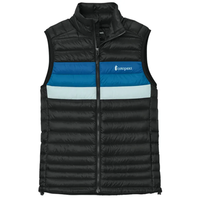 Cotopaxi Men's Black/Atlantic Fuego Down Vest made by cotopaxi