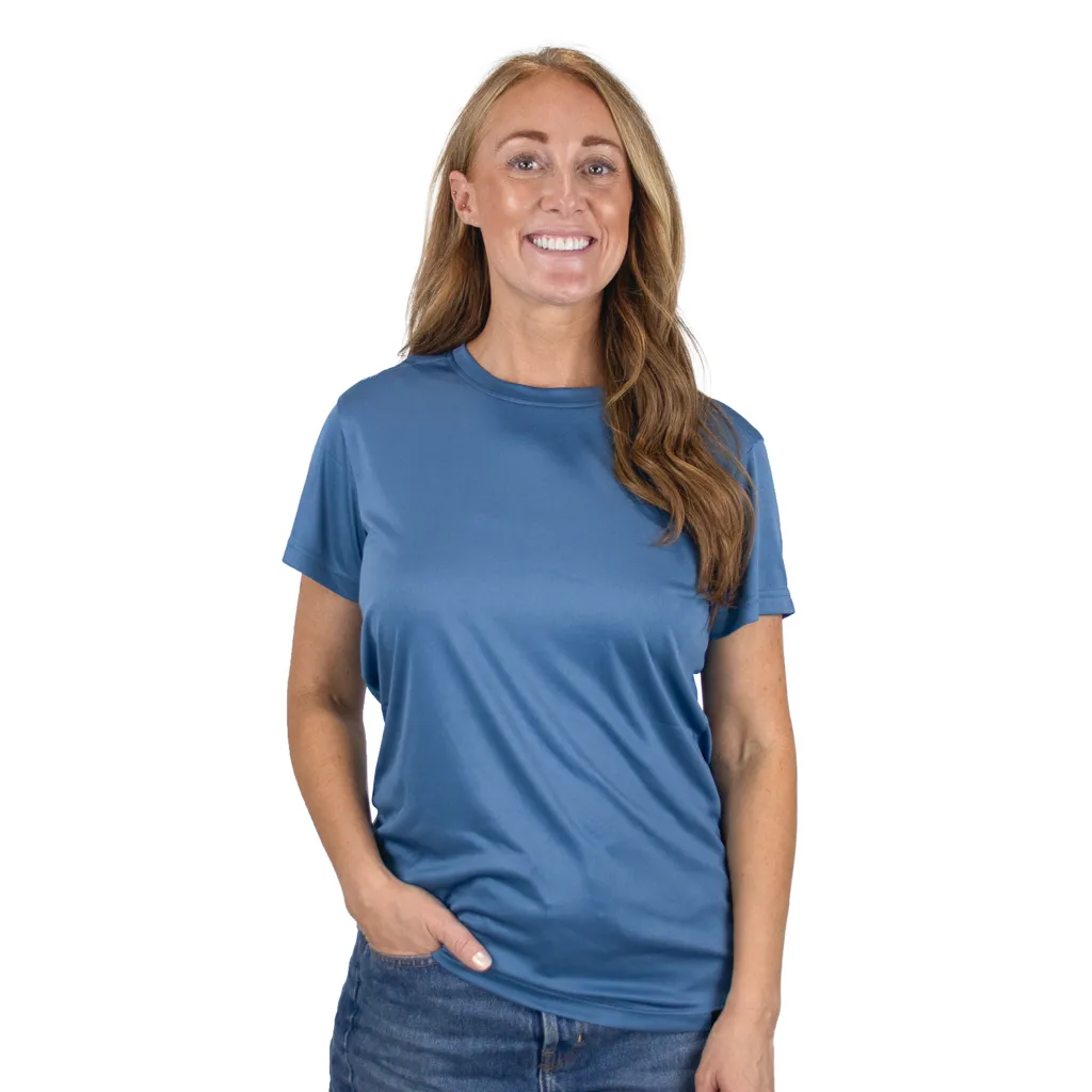 48-Hour Zusa Women's Niagara Blue Breezy Tee 2.0 sold by Merchology product image thumbnail 3