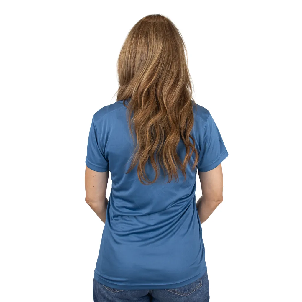 48-Hour Zusa Women's Niagara Blue Breezy Tee 2.0 sold by Merchology product image thumbnail 4