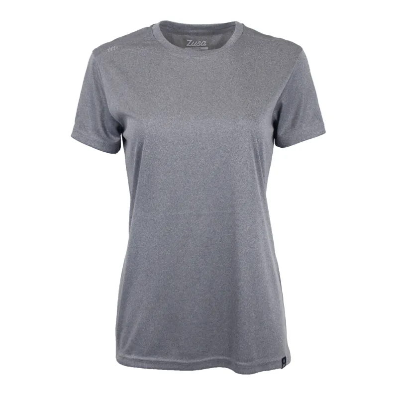 48-Hour Zusa Women's Charcoal Breezy Tee 2.0 sold by Merchology