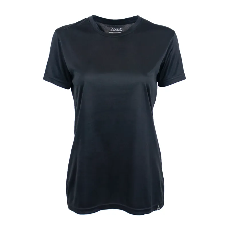 48-Hour Zusa Women's Black Breezy Tee 2.0 made by Merchology