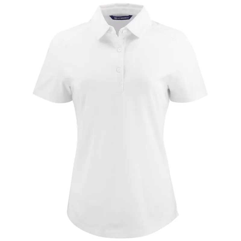 Cutter & Buck Women's White Advantage Refresh Epic Confidence Recycled Tri-Blend Pique Polo made by Cutter & Buck