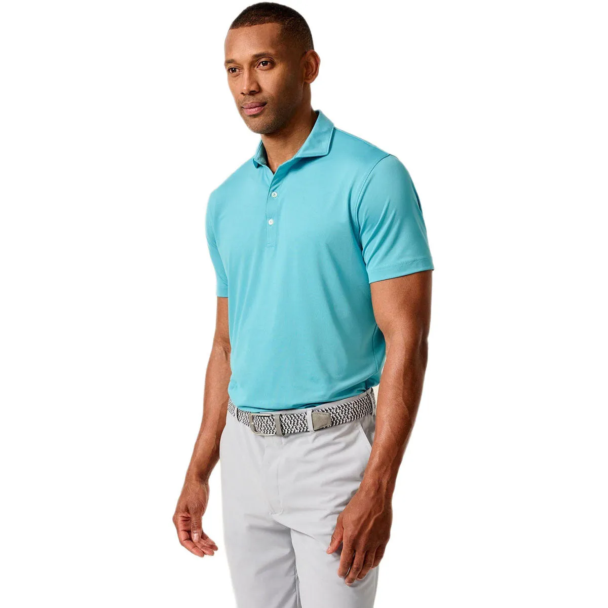 Johnnie-O Men's Haze Birdie Solid Jersey Performance Polo sold by Merchology product image thumbnail 3