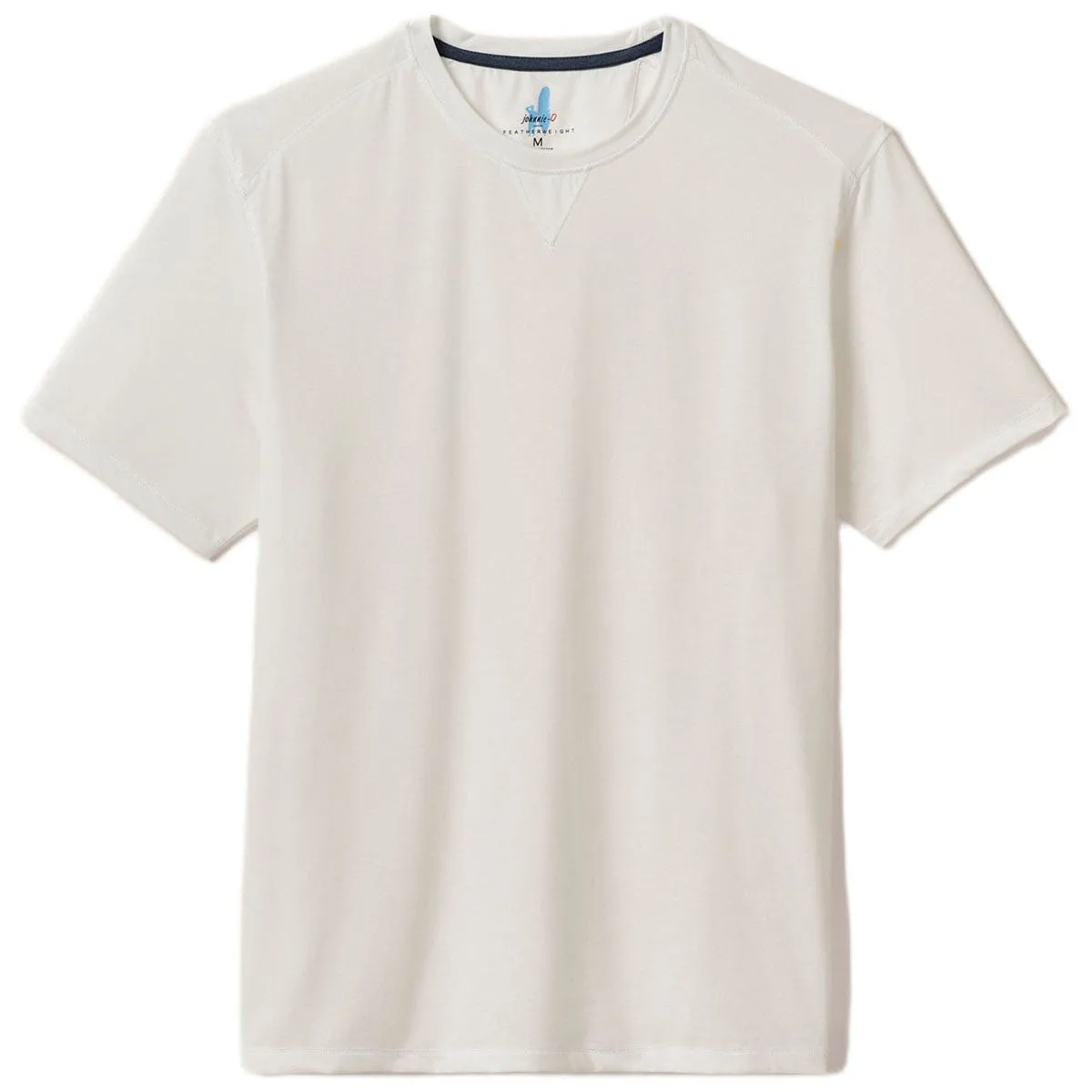 Johnnie-O Men's White Course Performance T-Shirt sold by Merchology