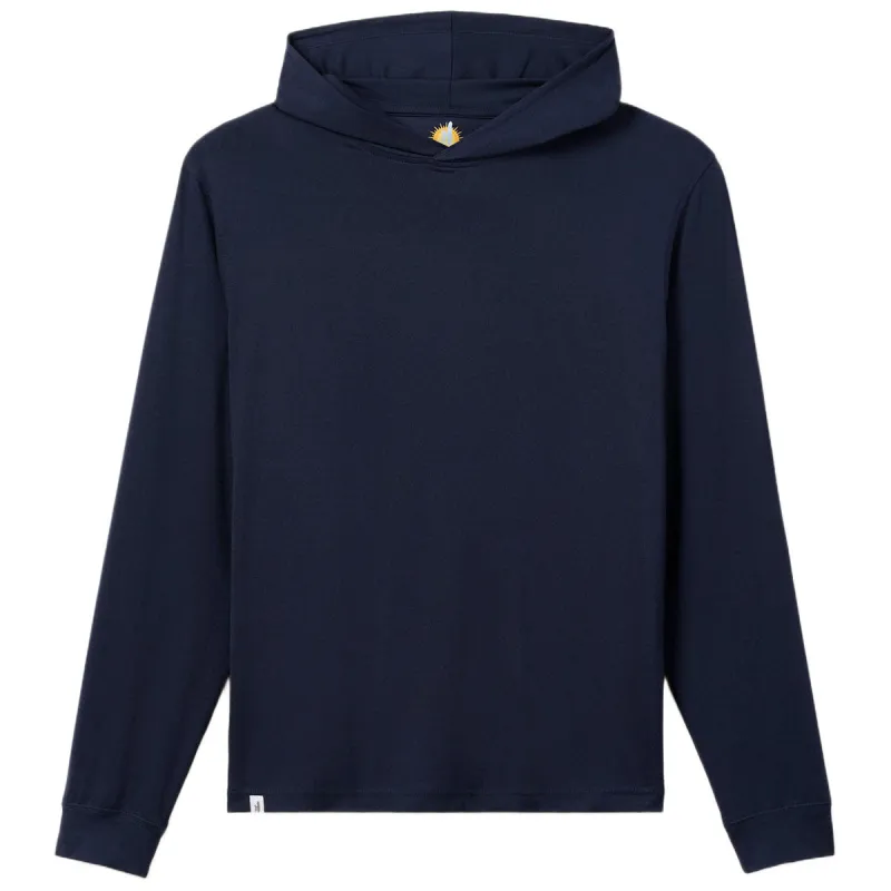 Johnnie-O Men's Solid Navy Talon Featherweight Performance Hoodie sold by Merchology