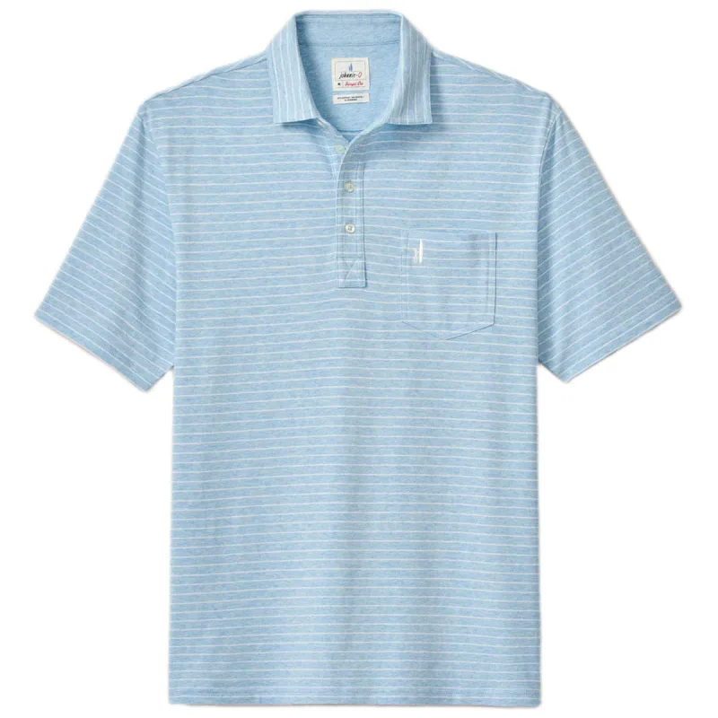Johnnie-O Men's Cloud Blue Ryan Original Four-Button Polo made by Johnnie-O