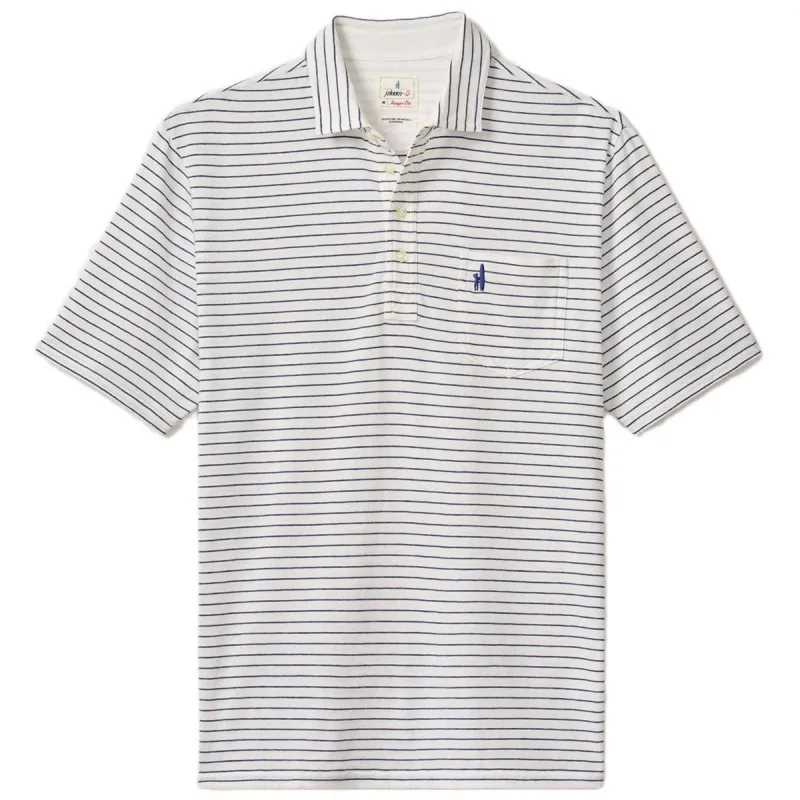 Johnnie-O Men's White Ryan Original Four-Button Polo made by Johnnie-O