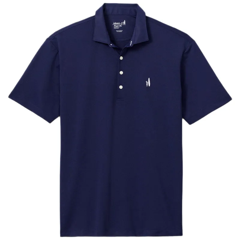 Johnnie-O Men's Navy Stevie Performance Mesh Polo sold by Merchology