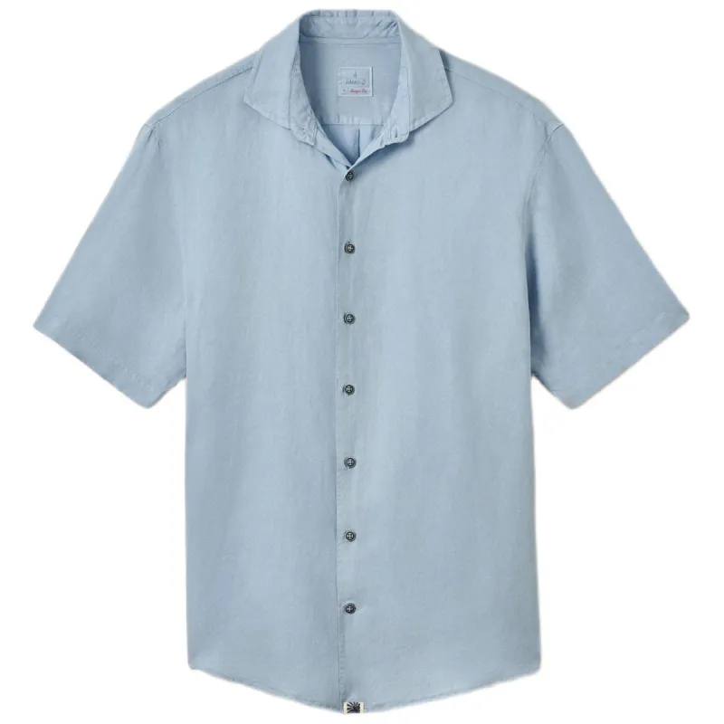 Johnnie-O Men's Maliblu Gianni Short Sleeve Hangin' Out Linen Button Down Shirt made by Johnnie-O