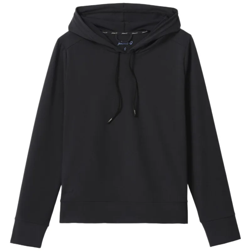 Johnnie-O Women's Black Nalla Performance Hoodie sold by Merchology