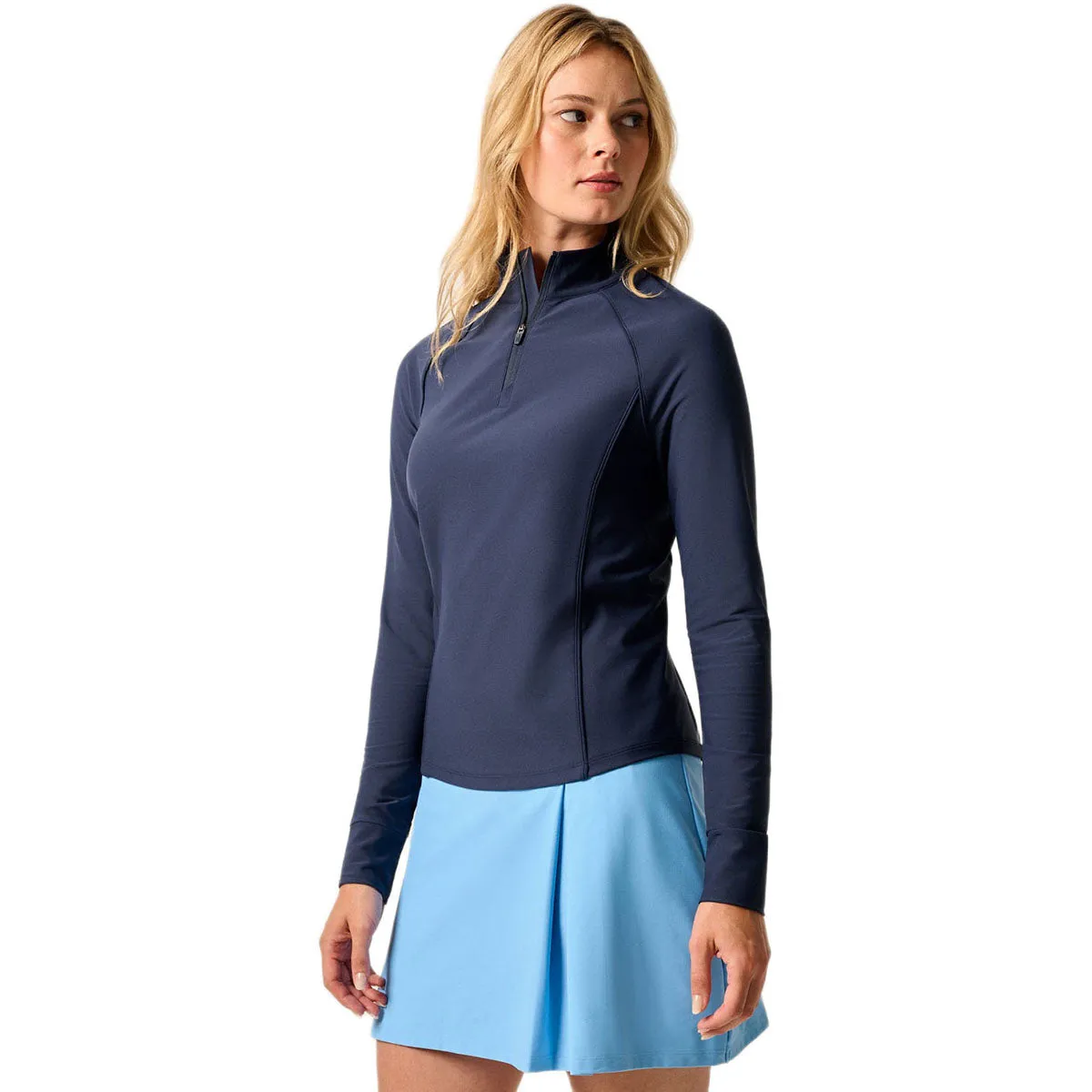 Johnnie-O Women's Navy Jasmine Performance 1/4 Zip sold by Merchology product image thumbnail 3