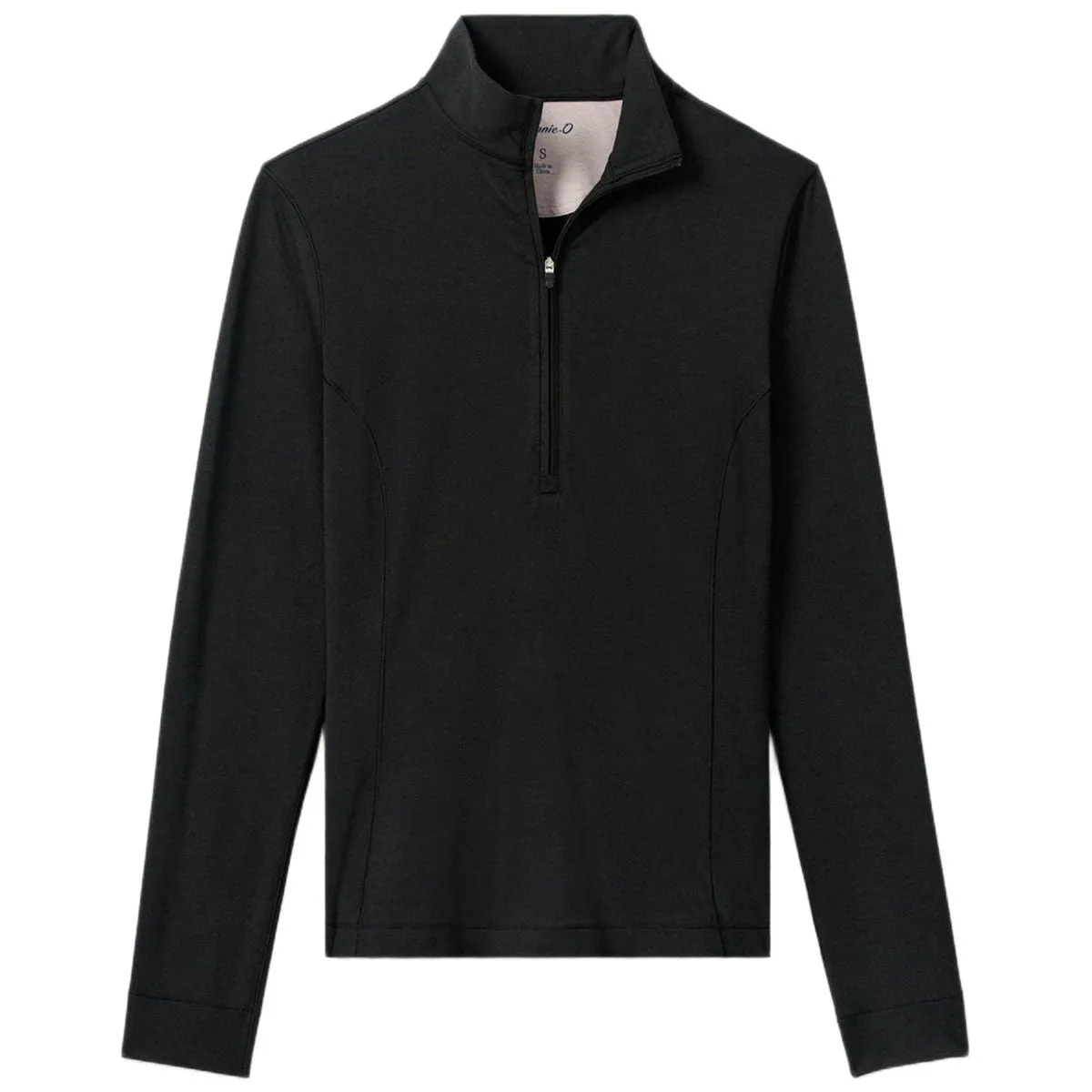 Johnnie-O Women's Black Susie Performance 1/4-Zip sold by Merchology