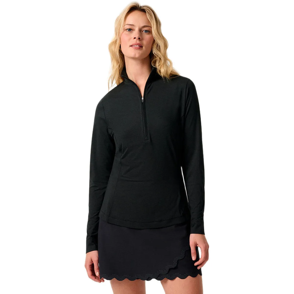 Johnnie-O Women's Black Susie Performance 1/4-Zip sold by Merchology product image thumbnail 2