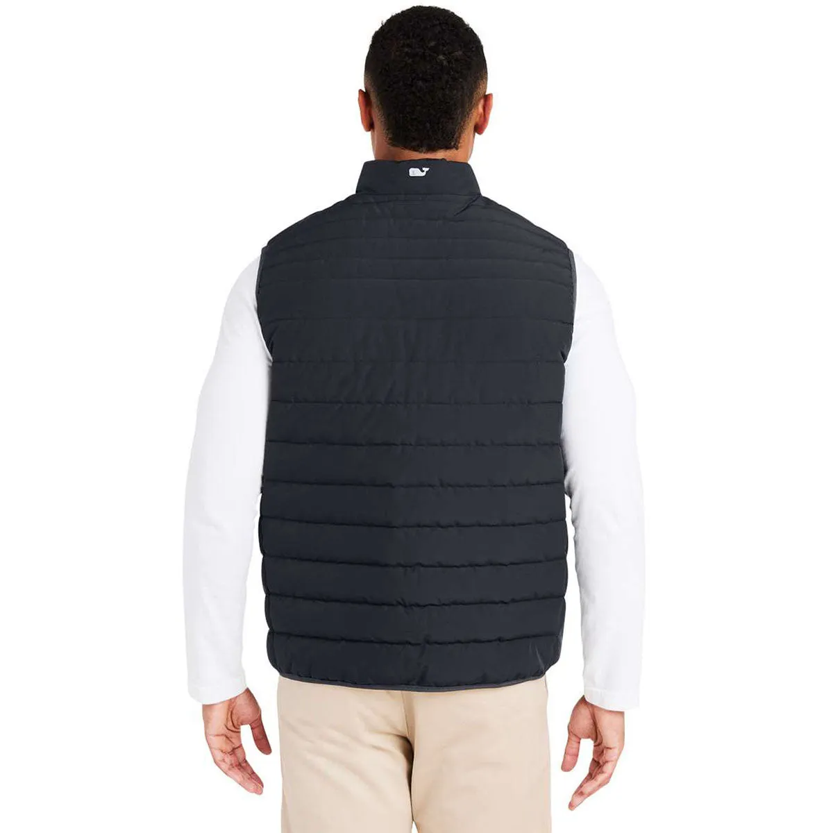 Vineyard Vines Men's Jet Black Mountain Weekend Puffer Vest sold by Merchology product image thumbnail 4