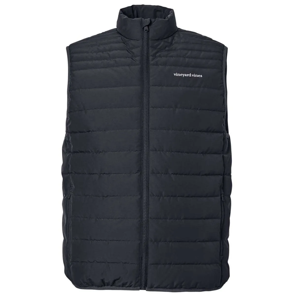 Vineyard Vines Men's Jet Black Mountain Weekend Puffer Vest sold by Merchology