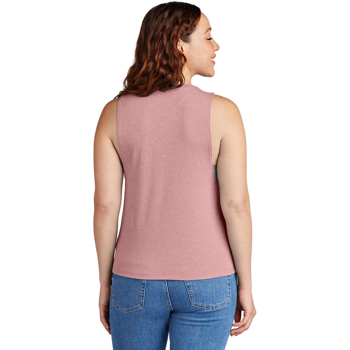 Allmade Women's Vintage Rose Tri-Blend Muscle Tank sold by Merchology product image thumbnail 4