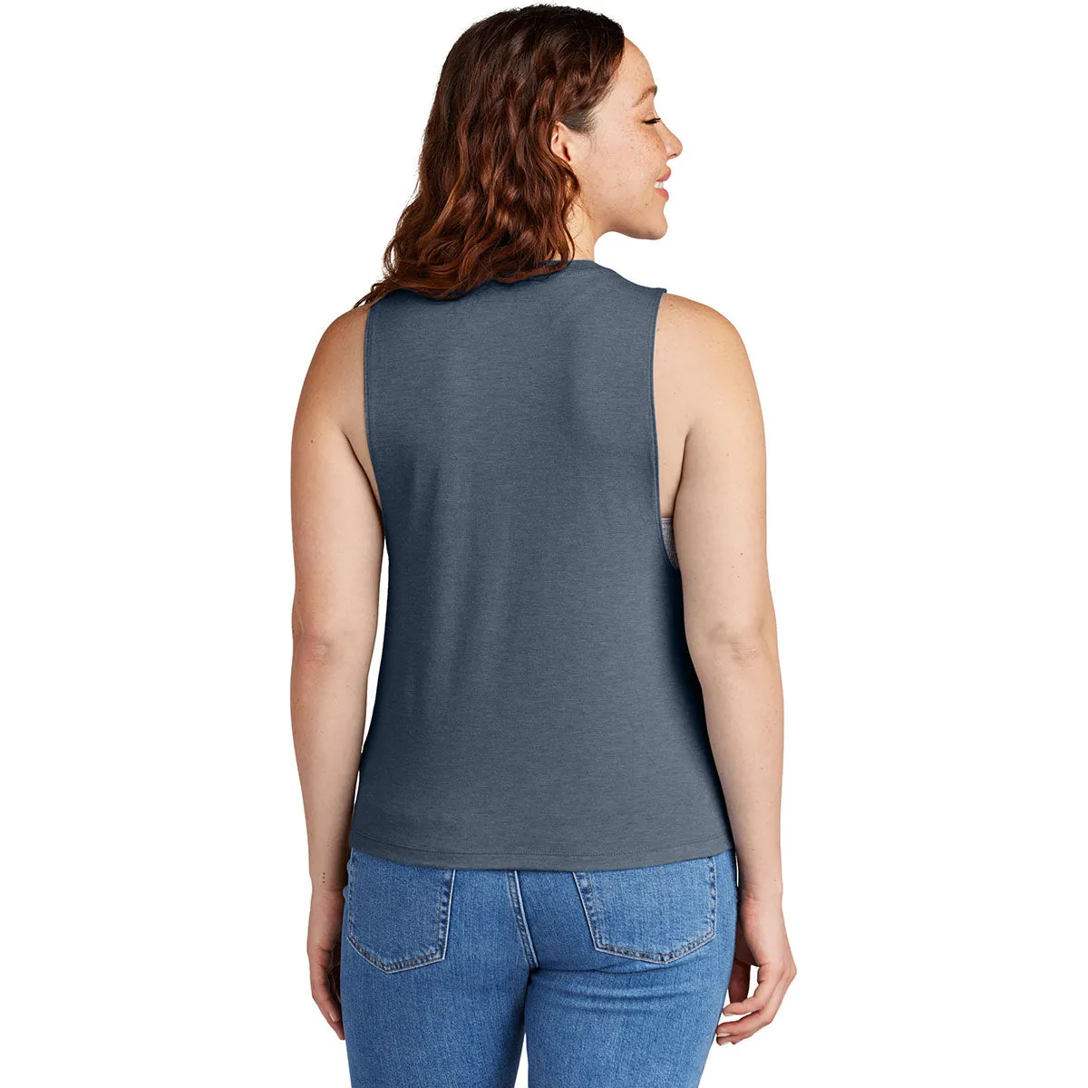 Allmade Women's Rebel Blue Tri-Blend Muscle Tank sold by Merchology product image thumbnail 4