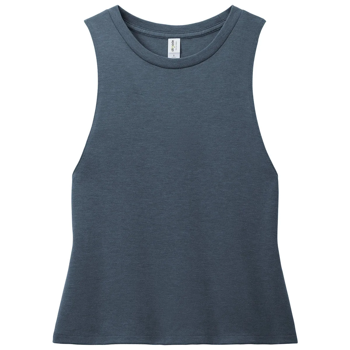 Allmade Women's Rebel Blue Tri-Blend Muscle Tank sold by Merchology
