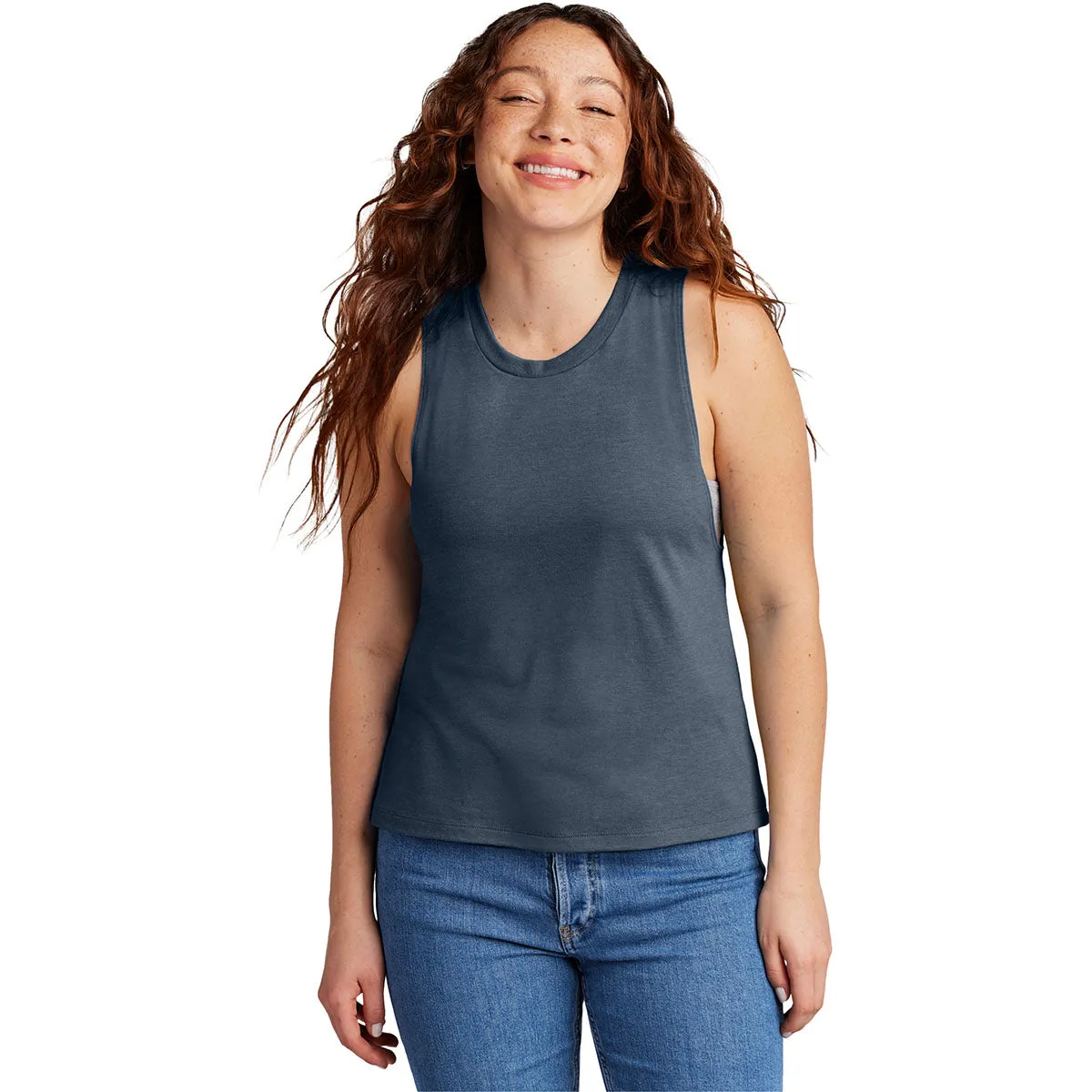 Allmade Women's Rebel Blue Tri-Blend Muscle Tank sold by Merchology product image thumbnail 3