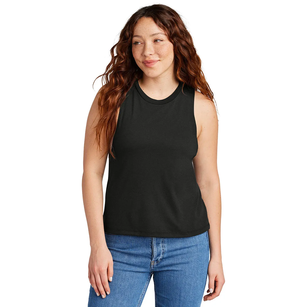 Allmade Women's Deep Black Tri-Blend Muscle Tank sold by Merchology product image thumbnail 3
