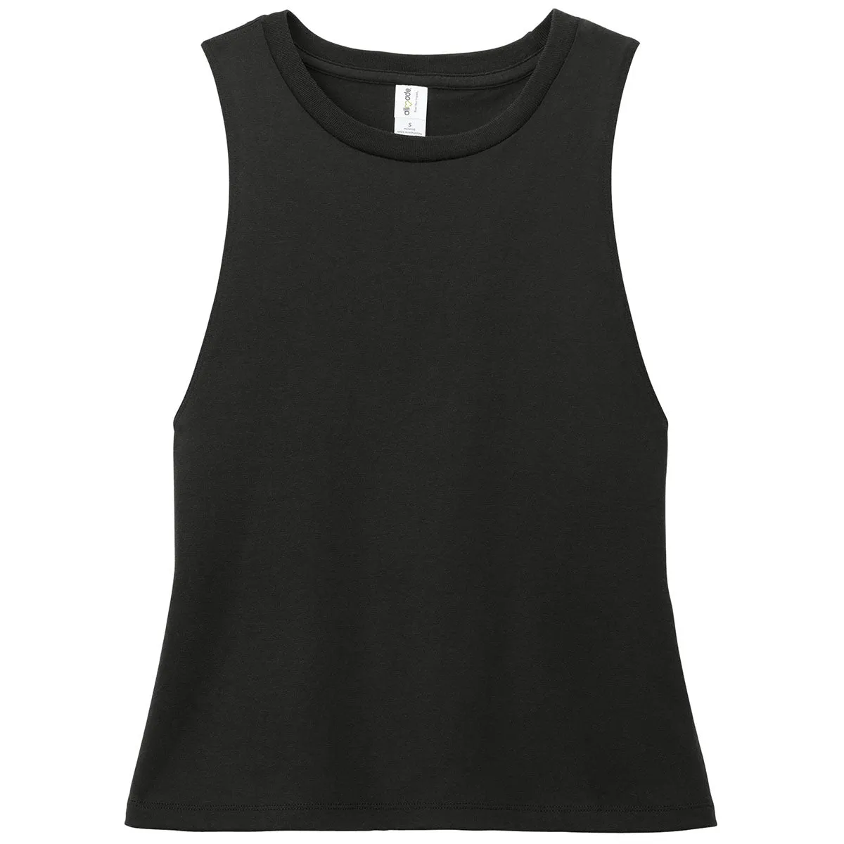 Allmade Women's Deep Black Tri-Blend Muscle Tank sold by Merchology