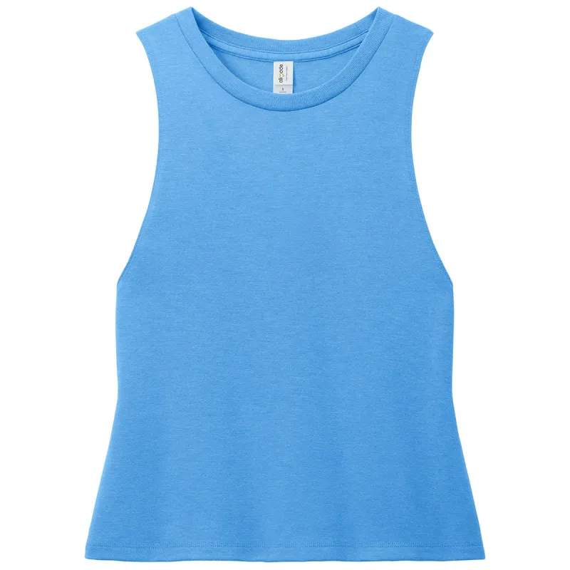 Allmade Women's Azure Blue Tri-Blend Muscle Tank made by Merchology