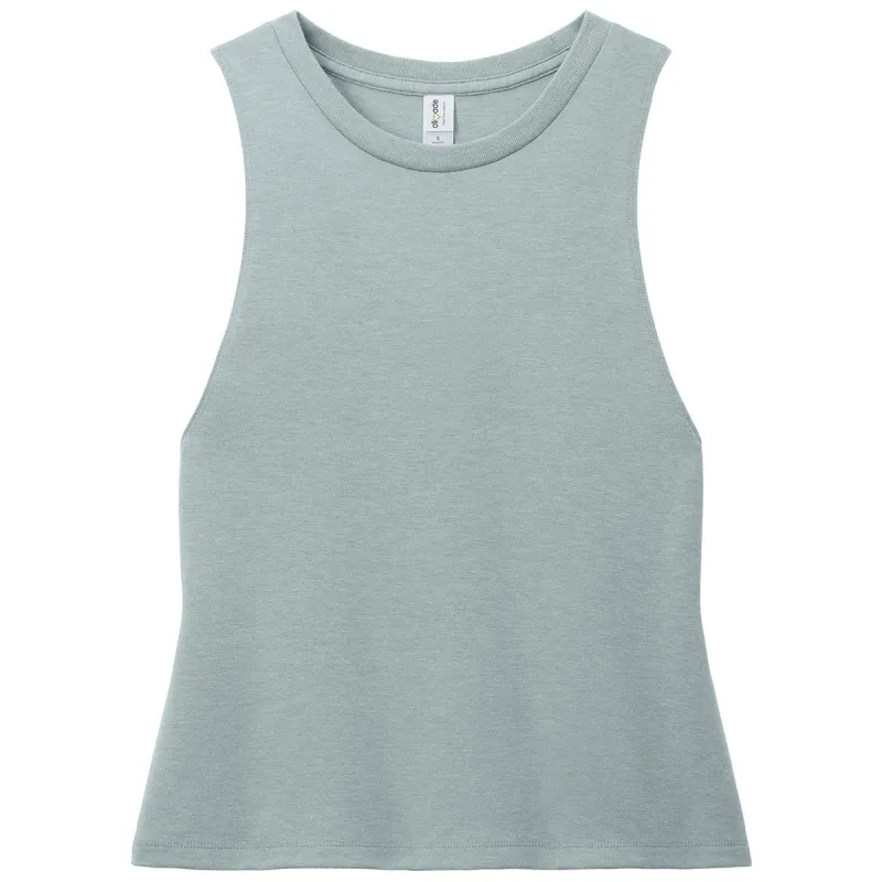 Allmade Women's Aluminum Grey Tri-Blend Muscle Tank made by Merchology