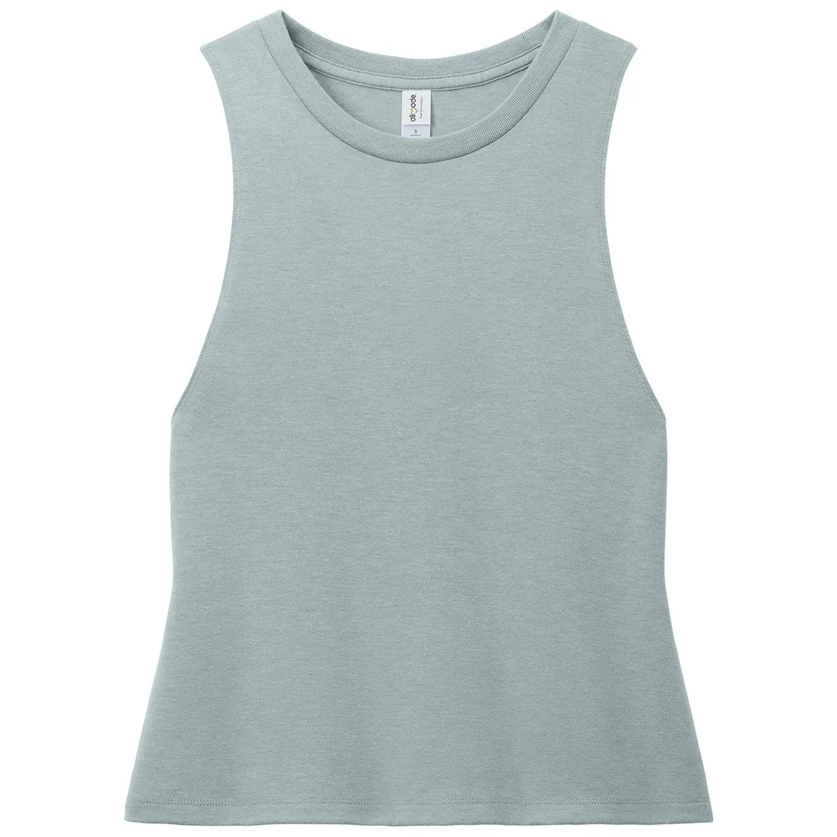 Allmade Women's Aluminum Grey Tri-Blend Muscle Tank sold by Merchology