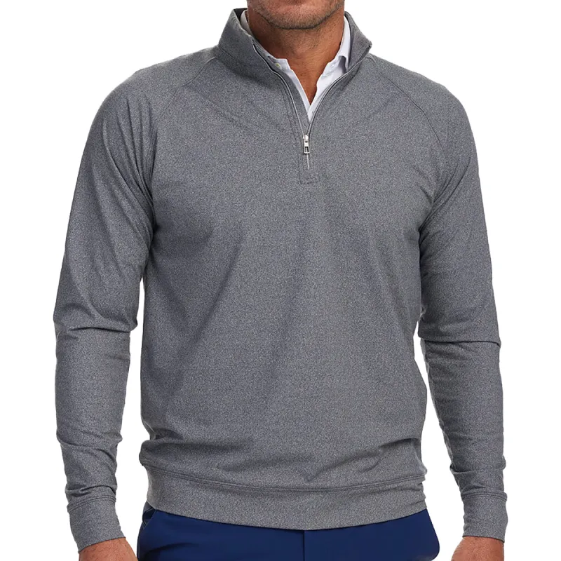 Holderness & Bourne Men's Charcoal The Westland Pullover made by Merchology