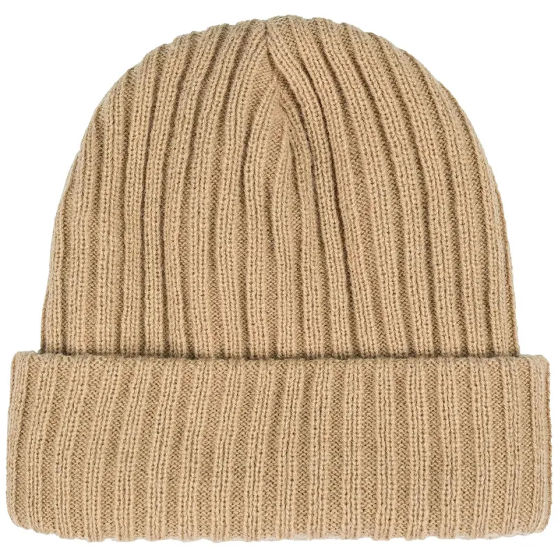 Levelwear Khaki Slope Merino Wool Beanie made by Merchology