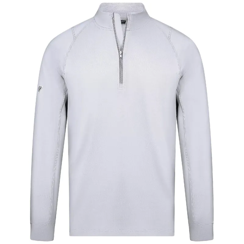 Levelwear Men's White Theory Midlayer made by Merchology