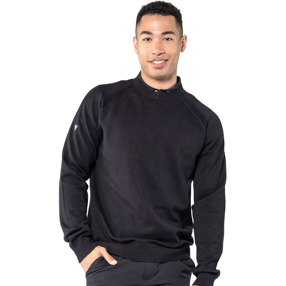 Levelwear Men's Black Fireside Sweater sold by Merchology product image thumbnail 4