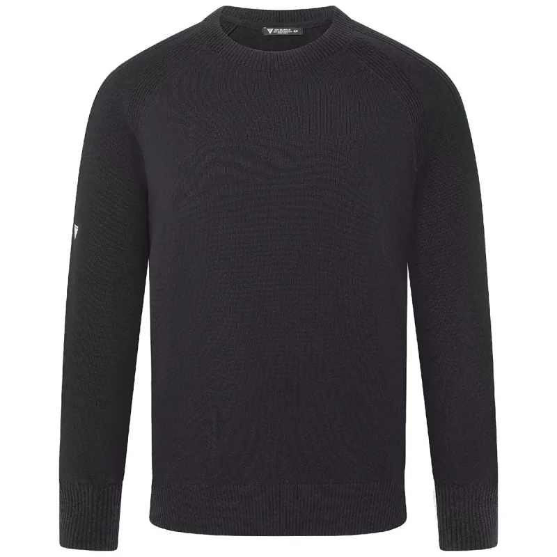 Levelwear Men's Black Fireside Sweater made by Merchology