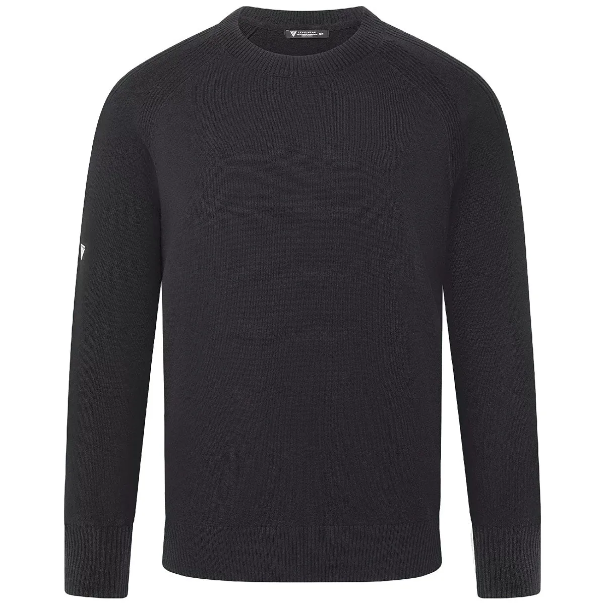 Levelwear Men's Black Fireside Sweater sold by Merchology