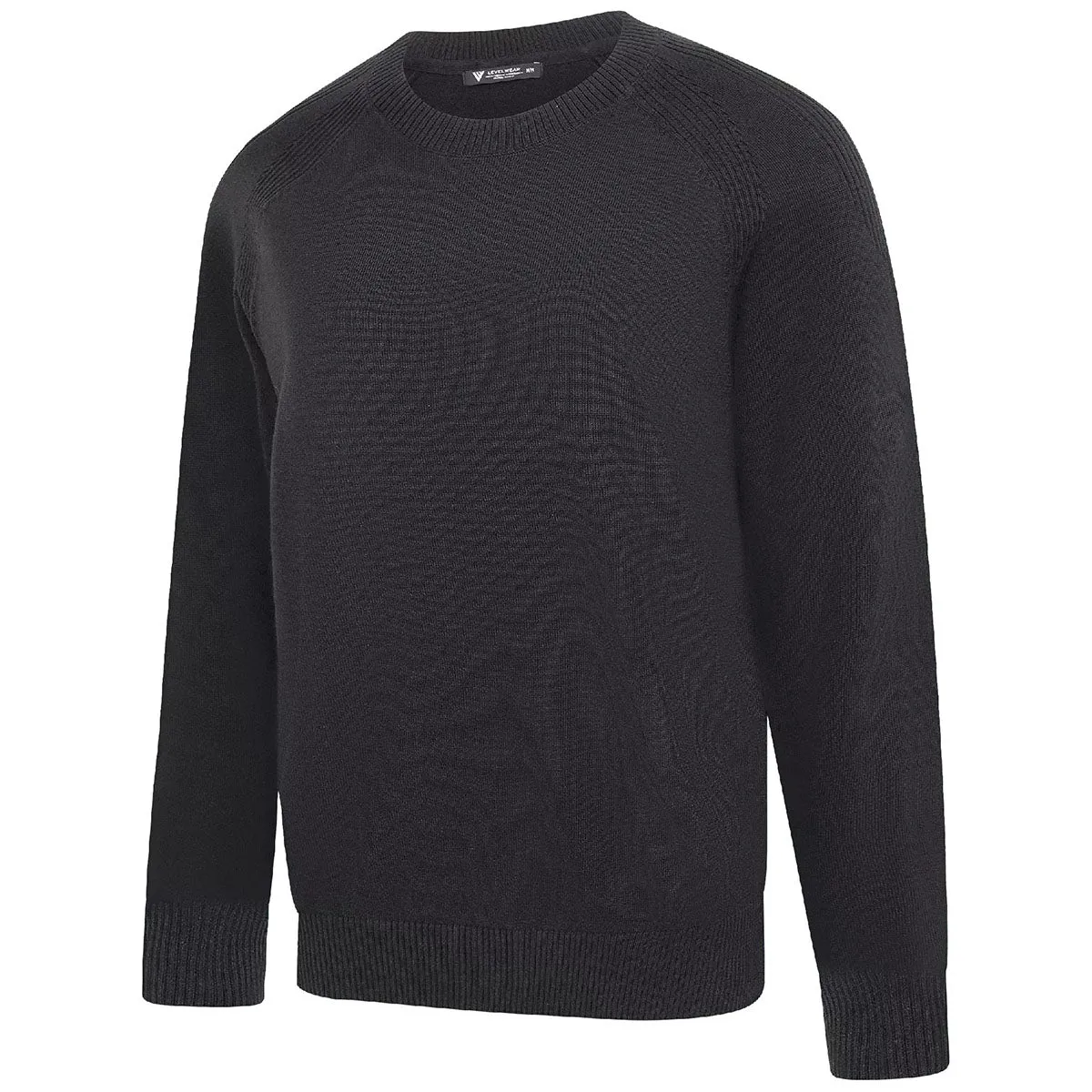 Levelwear Men's Black Fireside Sweater sold by Merchology product image thumbnail 3