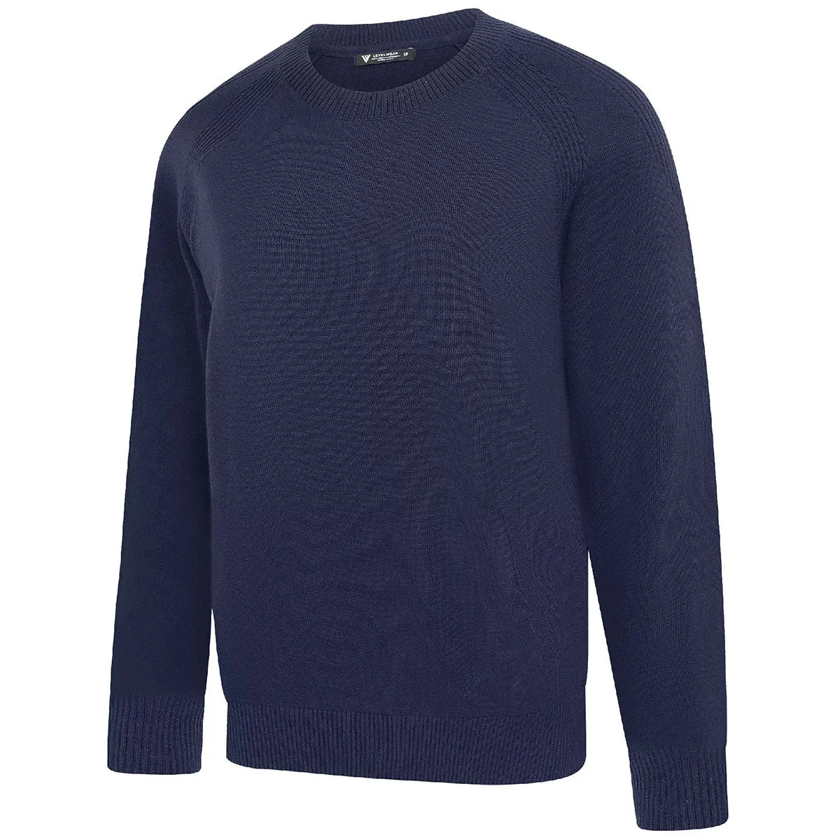Levelwear Men's Navy Fireside Sweater sold by Merchology product image thumbnail 3