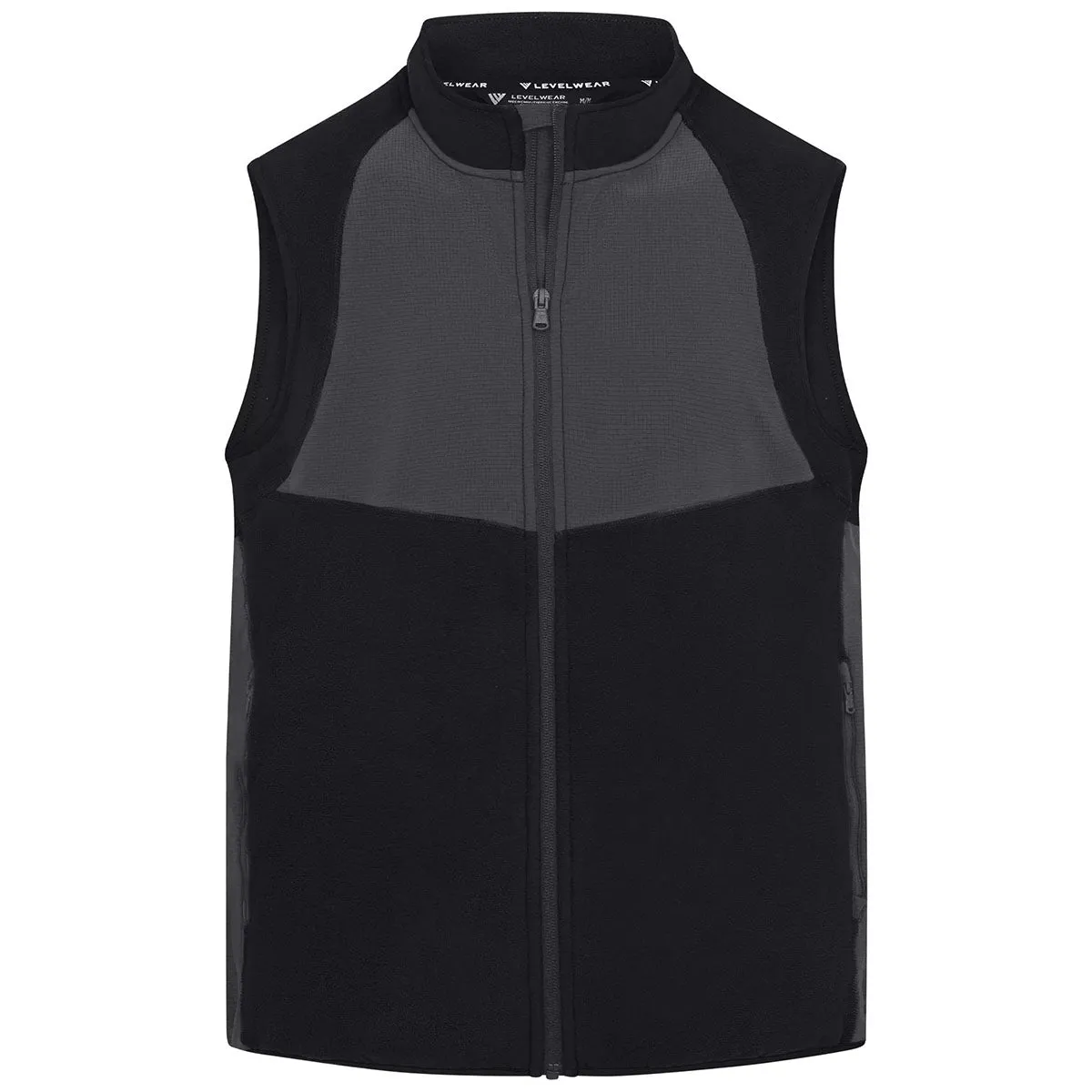Levelwear Men's Black Adventure Vest sold by Merchology