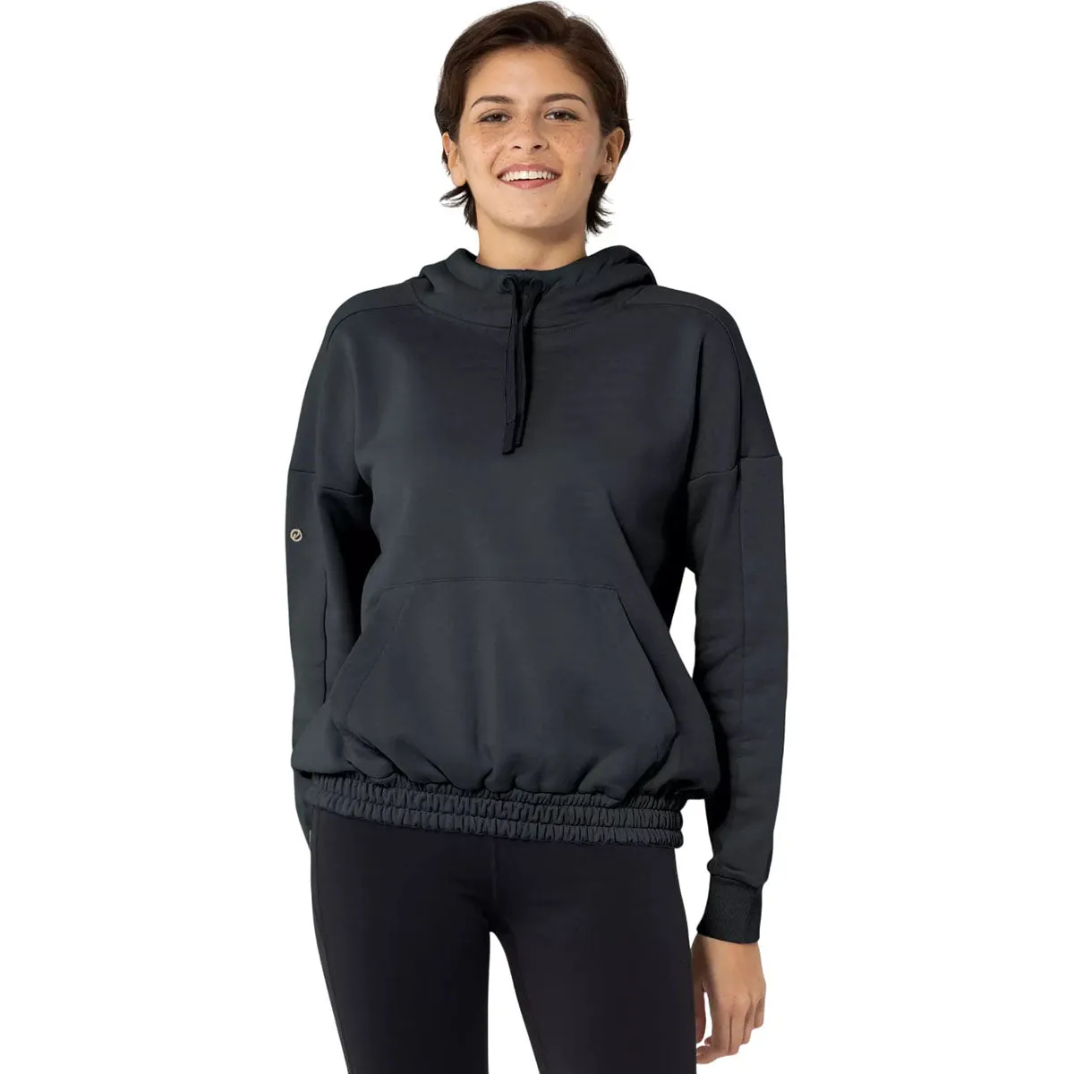 Levelwear Women's Black Waterfall Hoody sold by Merchology product image thumbnail 4