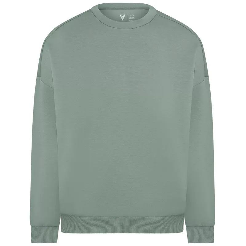 Levelwear Unisex Iceberg Green Luxe Signature Crew made by Merchology