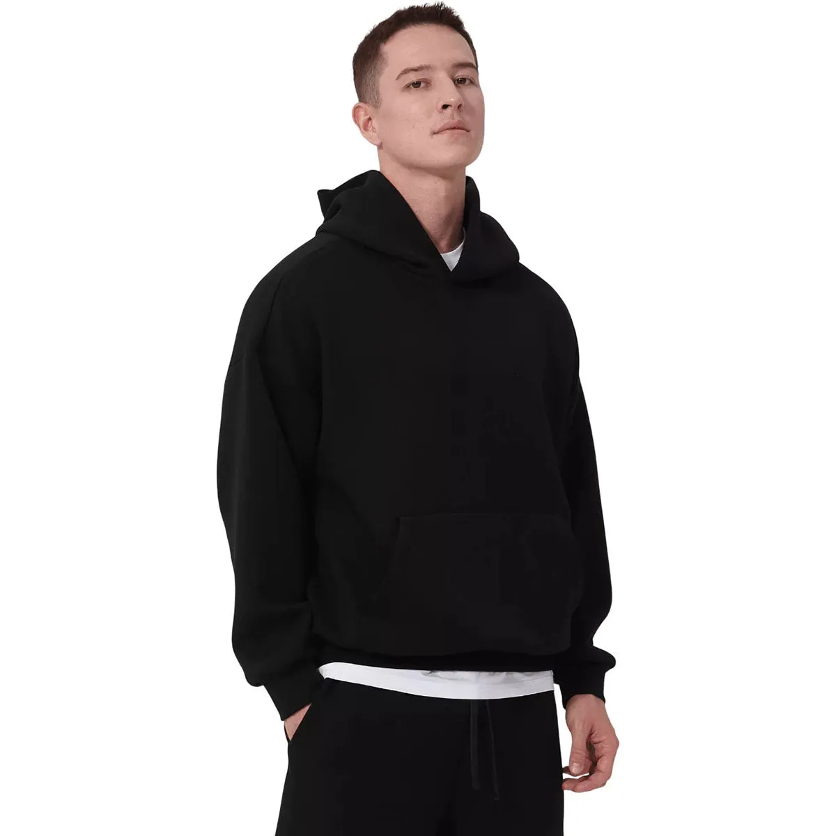 Levelwear Unisex Black Luxe Signature Hoodie sold by Merchology product image thumbnail 4