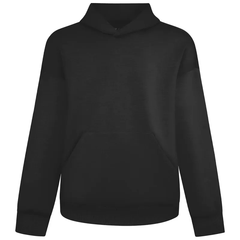 Levelwear Unisex Black Luxe Signature Hoodie made by Merchology