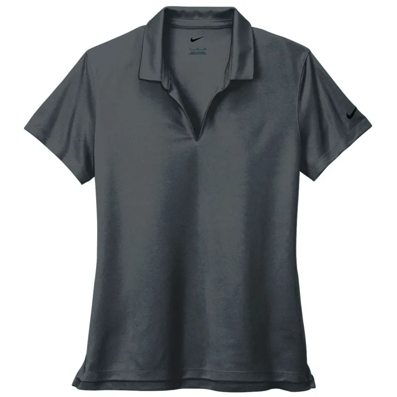 48-Hour Nike Women's Anthracite Dri-FIT Micro Pique 2.0 Polo made by Nike