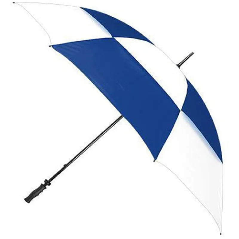 Shed Rain Royal/White Fairway 68" Vented Windproof Manual Golf Umbrella made by Merchology