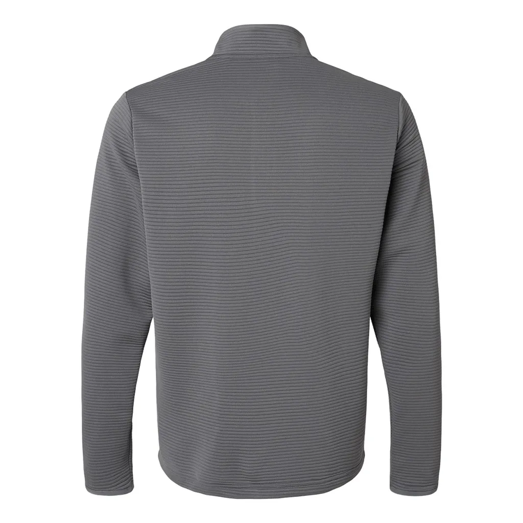 Adidas Men's Grey Five Spacer Quarter-Zip Pullover sold by Merchology product image thumbnail 3