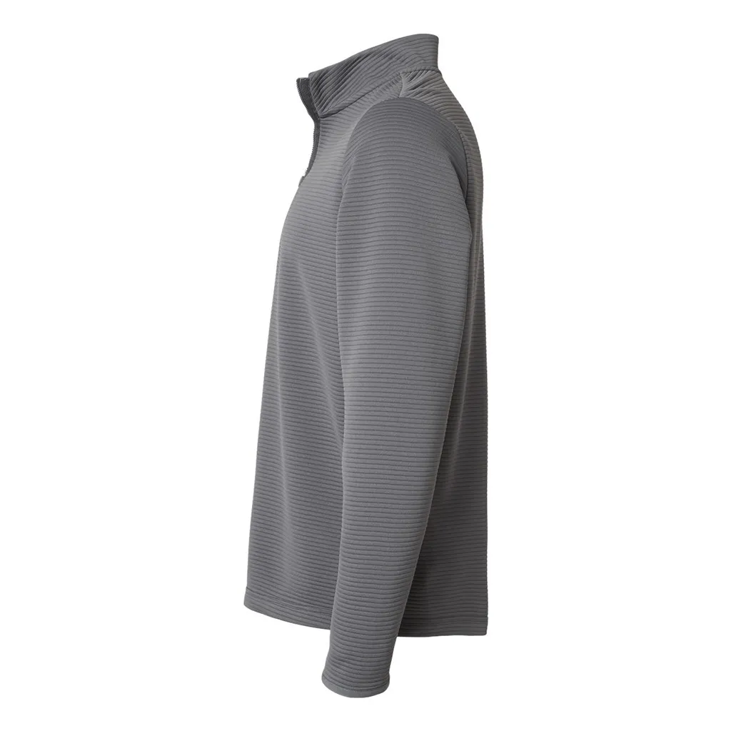 Adidas Men's Grey Five Spacer Quarter-Zip Pullover sold by Merchology product image thumbnail 2
