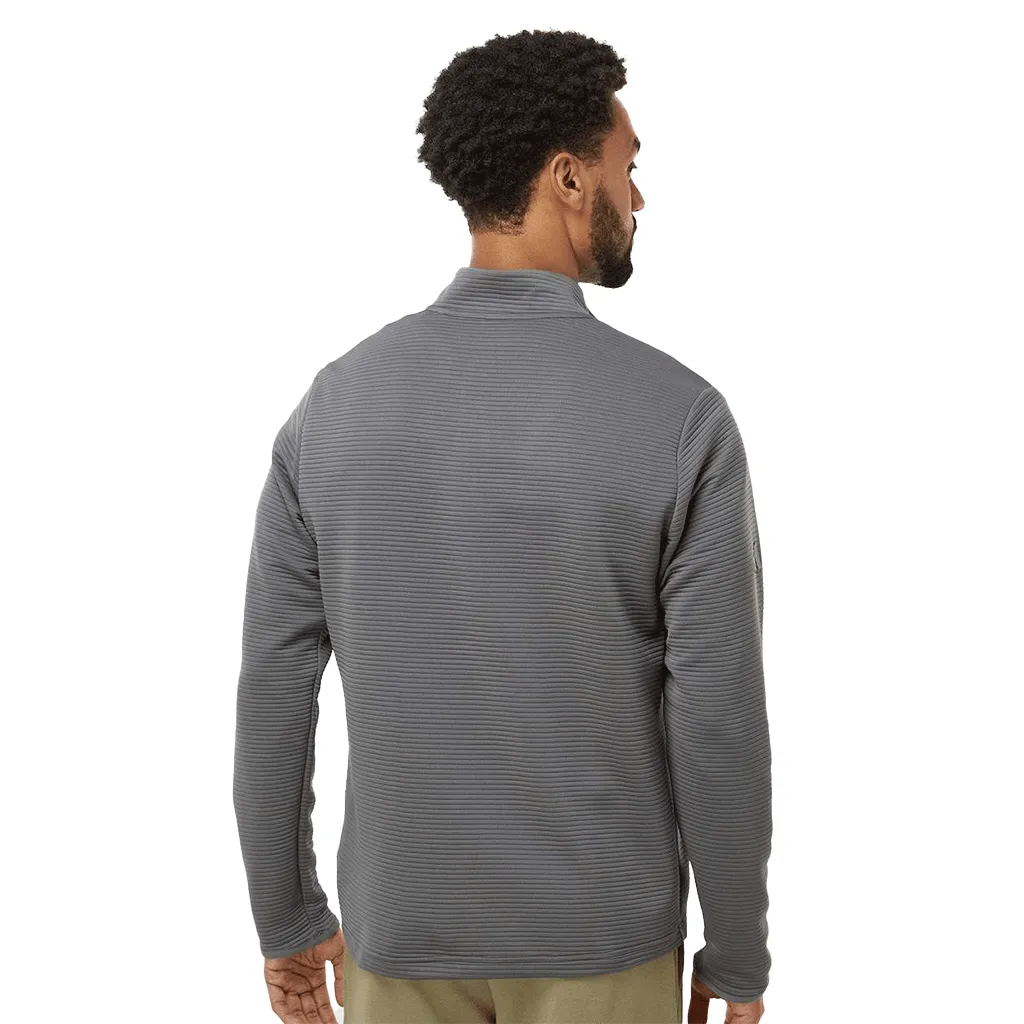 Adidas Men's Grey Five Spacer Quarter-Zip Pullover sold by Merchology product image thumbnail 5