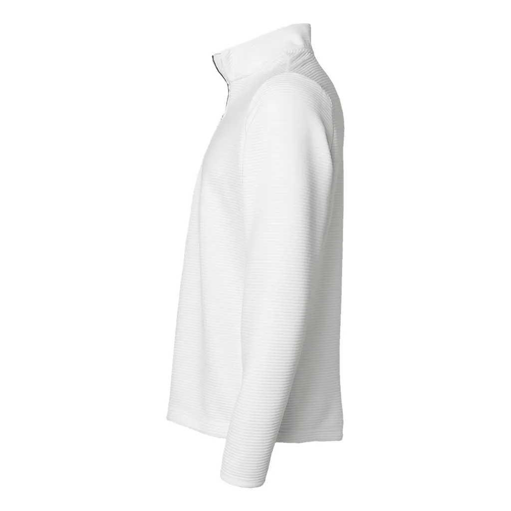 Adidas Men's Core White Spacer Quarter-Zip Pullover sold by Merchology product image thumbnail 2