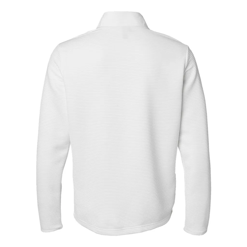 Adidas Men's Core White Spacer Quarter-Zip Pullover sold by Merchology product image thumbnail 3